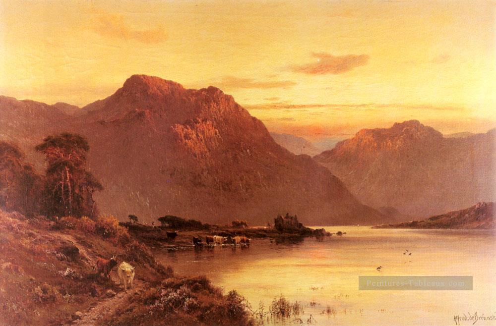 Du Passage du Bramber paysage Alfred de Breanski Snr Peintures à l'huile